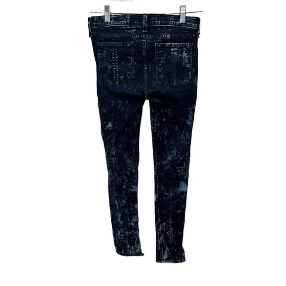 Rag & Bone Dark Acid Wash Skinny Jeans Size 26 - Picture 4 of 8